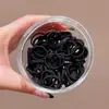 Prendedor de cabelo preto para rabo de cavalo alto para mulheres, altamente elástico e durável, não puxa nem deixa marcas no cabelo, faixa de cabelo, acessório de cabelo elástico