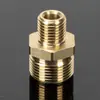 Pistola de água para lavadora de alta pressão de carro adaptador 55/58 14/18 giro diâmetro variável tubo de arame de aço todo cobre 360 interno 22 externo rosca