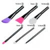 Novo Conjunto de 6 Pincéis de Maquiagem de Silicone, Pincel de Silicone para Máscara, Pincel para Pasta, Ferramenta de Beleza Quente para Maquiagem de Comércio Exterior