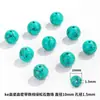 Contas Soltas de Turquesa Sintética Acessórios para Joias DIY Contas Redondas Estrela e Lua Acessórios Bodhi Pulseira de Porcelana de Alta Densidade Contas para Atacado