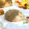 Boinas de Paja Caladas de Verano Estilo Qin Lan Sombrero Transpirable con Protección Solar Cubre Rostro Sombrero de Paja Estilo Coreano para Mujer
