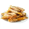 Chips crujientes de camote rallado sabor sésamo camote deshidratado fuente de camote deshidratado Liancheng venta al por mayor entrega de una pieza