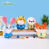 Chaveiro Autêntico de Pelúcia da Zootopia Raposa Coelho Nick Judy Boneca Pingente para Mochila Escolar Infantil Presente