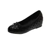 Zapatos de plataforma acolchados con lazo estilo francés para mujer, nuevos zapatos planos de otoño 2026, zapatos de ballet Mary Jane