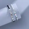 Chegada Nova Pulseira de Casal Anel de Montanha para Homens e Mulheres Ins Design de Nicho Corda de Mão Trançada Feita à Mão Presente Simples para Namorada