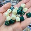 Dados de Cedazo Glaseados DIY Wen Juega Accesorios para Joyería de Cuentas de Buda Cadena de Teléfono Móvil Pulsera Colgante Bolso Collar Original