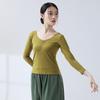 Ropa de Práctica de Baile para Mujeres, Tops de Nuevo Estilo, Danza Clásica, Examen de Arte para Adultos, Ropa de Yoga para Moldear el Cuerpo, Ropa Diaria de Manga Corta para Bailarines