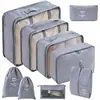 Conjunto de Bolsas de Armazenamento para Viagem Transfronteiriça com Sete ou Oito Peças, Bolsa de Armazenamento para Viagem de Negócios, Bolsa de Armazenamento de Grande Capacidade, Conjunto de Armazenamento à Prova d'Água