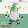 Nueva Serie de Decoración para Fiesta Navideña Mini Muñeco de Nieve, Anciano, Reno, Árbol de Navidad Globos de Papel de Aluminio Serie Navideña