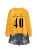Capítulo 40 Amazon eBay Loja Independente Casual Confortável Feminino Outono Inverno Gola Redonda Manga Longa Moletom Camisa Base