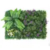 Parede de plantas artificiais parede de fundo de plantas verdes decoração de parede grade de casamento flor artificial de plástico empresa parede de imagem de paisagismo de shopping