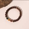 Venda Direta de Fábrica Atacado Pulseiras de Pau-Rosa Preto Círculo Único para Homens e Mulheres Três Cores com Contas Pulseiras de Sândalo Natural Estilo Étnico