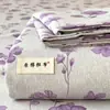 Sábana de algodón grueso original engrosada, pieza única, tapete refrescante vintage de lino, juego de tres piezas de sábana ajustable para cama individual de dormitorio estudiantil