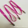 Cuerda hueca de 1 cm clip de metal cordón para tarjeta de identificación cuerda para insignia etiqueta de fábrica cordón para permiso de trabajo cuerda para colgar tarjeta de exposición