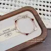 Pulsera de Esmalte con Cuentas de Mariposa Fresca Super Hada Dulce Suave Femenina Versátil Temperamento Joyería en Capas para Mujer