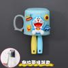 Vaso para cepillos de dientes para niños, vaso para hacer gárgaras, bonito vaso de plástico para el hogar con diseño de dibujos animados para montar en la pared, vaso para hacer gárgaras, portadientes