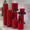 Vela de Aromaterapia Cilíndrica Francesa Vintage Rojo Vino Nicho de Alta Gama Romántica Vela Ceremonia de Boda Hogar Adornos Candelabro