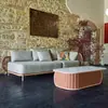 Juego de Sofá de Ratán para Exteriores Modelo de Casa de Villa en Patio Silla de Ratán para Balcón Muebles Impermeables de Jardín de Diseño para Exteriores