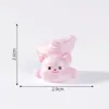 Micro Paisagem Criativa Fofa Urso Rosa Boneca Casa de Boneca DIY Acessórios Decorativos Mini Carro Enfeites de Mesa