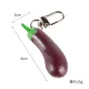 Simulação de frutas e vegetais morango pimenta amora lichia cebola chaveiro fones de ouvido pequenos e frescos pingente acessórios de bolsa