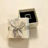 Caja de Embalaje Estilo Coreano con Lazo para Joyería, Pulseras, Collares y Accesorios, Caja de Almacenamiento con Tapa y Base, Caja de Regalo Pequeña Premium para el Día de San Valentín