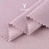 220g Algodón Imitación Ligero de Moda Tela de Elfo Algodón de Seda Fresco Alta Elasticidad Primavera y Verano Texturizados Pantalones de Pierna Ancha Tejido de Punto Superior
