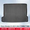 Adequado para Chery Omoda C5 2023-2025 Volante à Direita Material 3D para Todas as Estações Tapete de Piso TPE Tapete do Porta-Malas