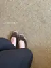 Sapatos de salto grosso estilo francês retrô com bico quadrado e laço, sapatilhas rasas slip-on para mulheres com solas macias