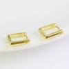 Pendientes con hebilla cuadrada de plata S925 para mujer, estilo japonés y coreano, con personalidad simple, diseño creativo, geométricos, de fábrica.