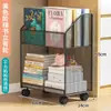 Estantería de Piso, Estante de Almacenamiento Móvil Debajo del Escritorio, Gran Capacidad, Aula, Escritorio Simple para Estudiantes, Gabinete de Almacenamiento de Libros al Lado