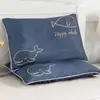 Juego de almohadas, almohada individual con funda, extraíble y lavable, apto para estudiantes y adultos, núcleo de almohada protector del cuello, se vende en pares