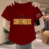 Camiseta para Mujer Manga Corta 2024 Nuevo Estilo Camiseta 2024 Nuevo Estilo Femenina Elegante Versión Coreana Base Negra Delgada