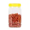 Botella de miel grado alimenticio 2kg botella de plástico PET engrosada frasco de almacenamiento de boca ancha frasco transparente botella de empaque para frutas secas