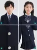 Terno de Vestir Estilo Preppy para Meninos, Uniforme Escolar Estilo Britânico para Alunos do Ensino Fundamental, Terno Uniforme de Classe para Crianças, Uniforme de Campus para Jardim de Infância