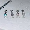 Aretes de Acero de Titanio Médico con Zirconia de Colores, Mini Estrella, Clavos para Hélice Auricular, Exquisitos Clavos para Cóclea, Diseño de Nicho