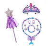 Comércio Exterior Transfronteiriço Moda Infantil Vestido Princesa Sem Mangas Moderno Cauda de Peixe Saia Longa Meninas Sereia Pequenas Mangas Voadoras Vestido de Lantejoulas