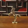 Figura de Latón Estilo Antiguo Dragón de Fuego Adorno Artesanal Modelo Decoración para Coche para Entrada Venta al por Mayor de Fábrica