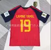Mais Vendidos Copa do Mundo 26-27 Espanha França Brasil Argentina Inglaterra Camisas de Futebol Casa e Fora Manga Curta