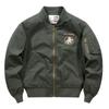 [6605] jaqueta de trabalho de algodão ameikaji lavada masculina primavera e outono retrô jaqueta uniforme de beisebol americana masculina