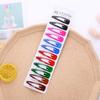 Comércio Exterior Novo Colorido Presilha de Cabelo Infantil Pintado Escuro Colorido Par de Grampos de Cabelo Acessório de Cabeça Feminino Fabricante Atacadista Estoque Pronto