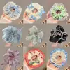Scrunchie de rede de renda de bolinhas novo estilo coreano com um toque vintage e sofisticado, adequado para rabos de cavalo, um acessório de cabelo para meninas