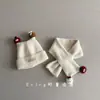 Conjunto infantil de gorro e cachecol de lã Cute Briquette, ideal para o inverno, com pulôver quentinho e resistente ao vento para bebês e crianças.