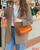 WESTAL Bolsa Almofada de Couro Bovino de Primeira Camada Bolsa de Couro Tanning Vegetal Bolsa Transversal com Alça Larga Bolsa de Ombro Feminina Vintage de Couro Genuíno