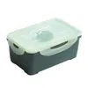 Lonchera Estilo Japonés Bento, Aptas para Microondas, Lonchera Portátil para Estudiantes y Trabajadores de Oficina, Lonchera para Ensaladas, Caja Compartimentada para Mantener Fresco