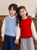 Concéntrate en Chaleco de suéter de lana 100% para niños, chaleco sin mangas para niños y niñas, engrosado, niña, flor, estilo coreano, chaleco de punto