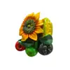 Criativos Adesivos de Frutas Artificiais de Resina para Geladeira Desenhos Animados Decoração de Geladeira Adesivos Magnéticos Morango Estéreo Divertido Ímãs Decorativos