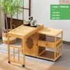 Mesa de Chá Móvel para Varanda Mesa de Chá Doméstica Armário de Chá Giratório Mesa de Café Moderna com Rodinhas Carrinho de Chá Pequeno de Luxo Leve Famoso da Internet