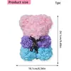 Urso Rosa Explosivo de Natal Transfronteiriço Novo 24cm Combinando Cores Decoração de Festa de Feriado para Casa