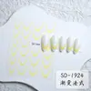 Adesivos de Unhas Estilo Novo Simples Transfronteiriços Impermeáveis Cor Pura Gradiente Francês Adesivos Adesivos de Unhas Artísticas Adesivos Adesivos para Unhas Artísticas DIY