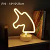 Lâmpada de Mesa para Modelagem LED Neon Transfronteiriça Lâmpada de Atmosfera Celebridade da Internet Decoração de Quarto para Festas de Natal Lanterna